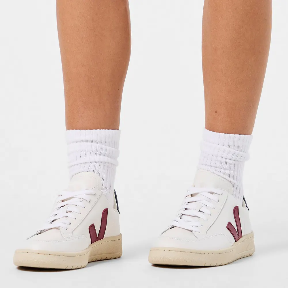 Veja Men's V Trainer Court Trainers in White/Mrsla, additional product view 3