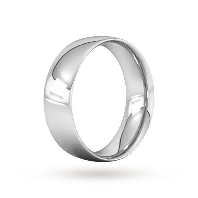 For Him 7mm Traditional Court Heavy Wedding Ring In 18 Carat Yellow Gold, additional product view 2