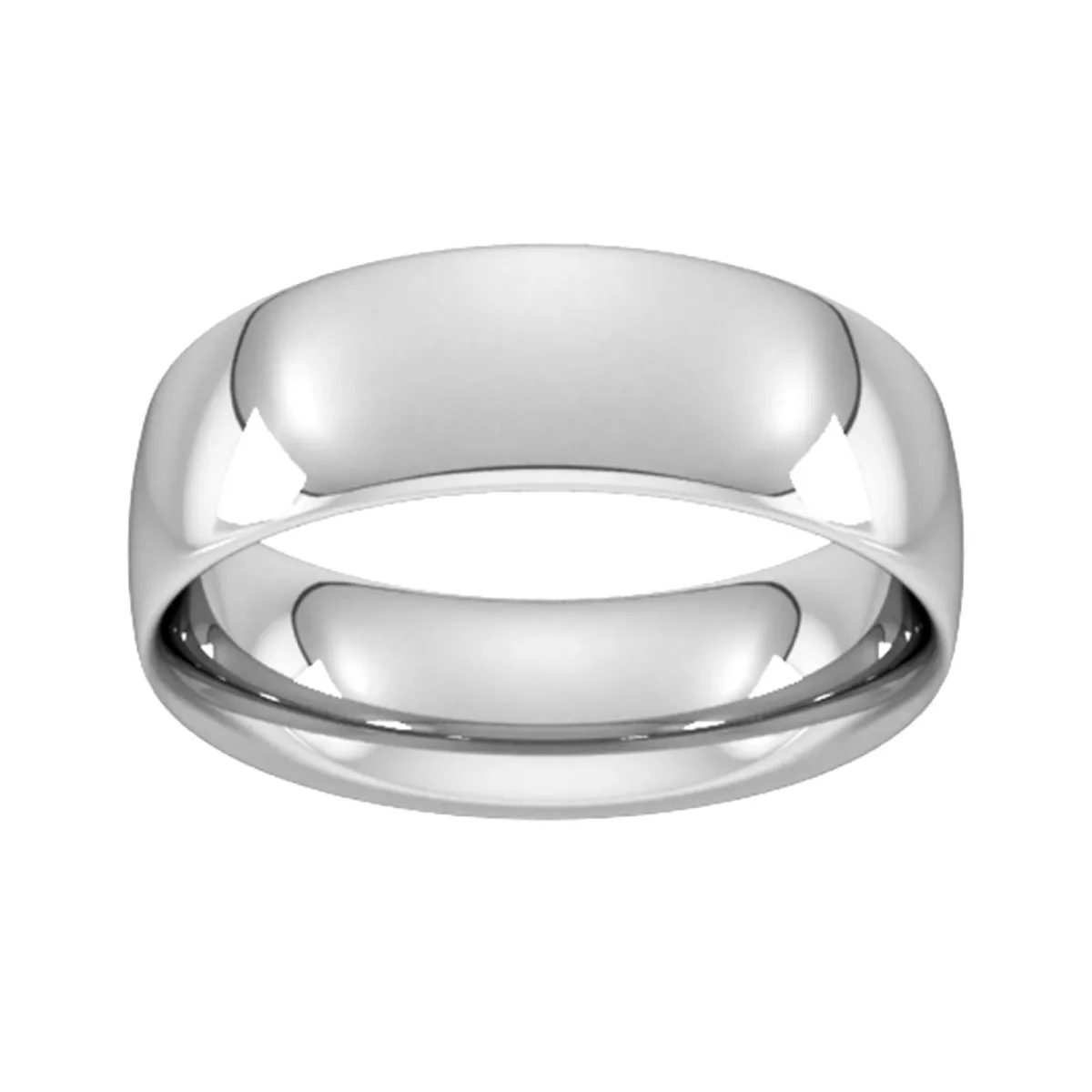 For Him 7mm Traditional Court Heavy Wedding Ring In 18 Carat Yellow Gold