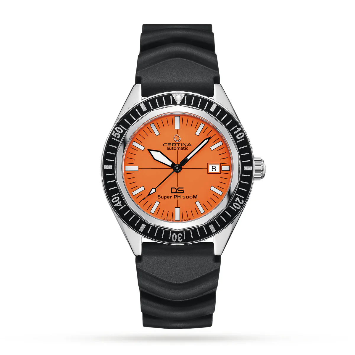 Certina Heritage DS Super PH500M Orange Dial 43mm Mens Watch