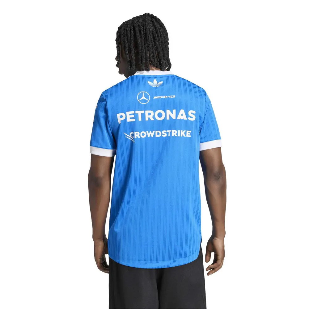 adidas Originals x Mercedes AMG Petronas Formula 1 Team Blue Wonder Driver Jersey detail 3