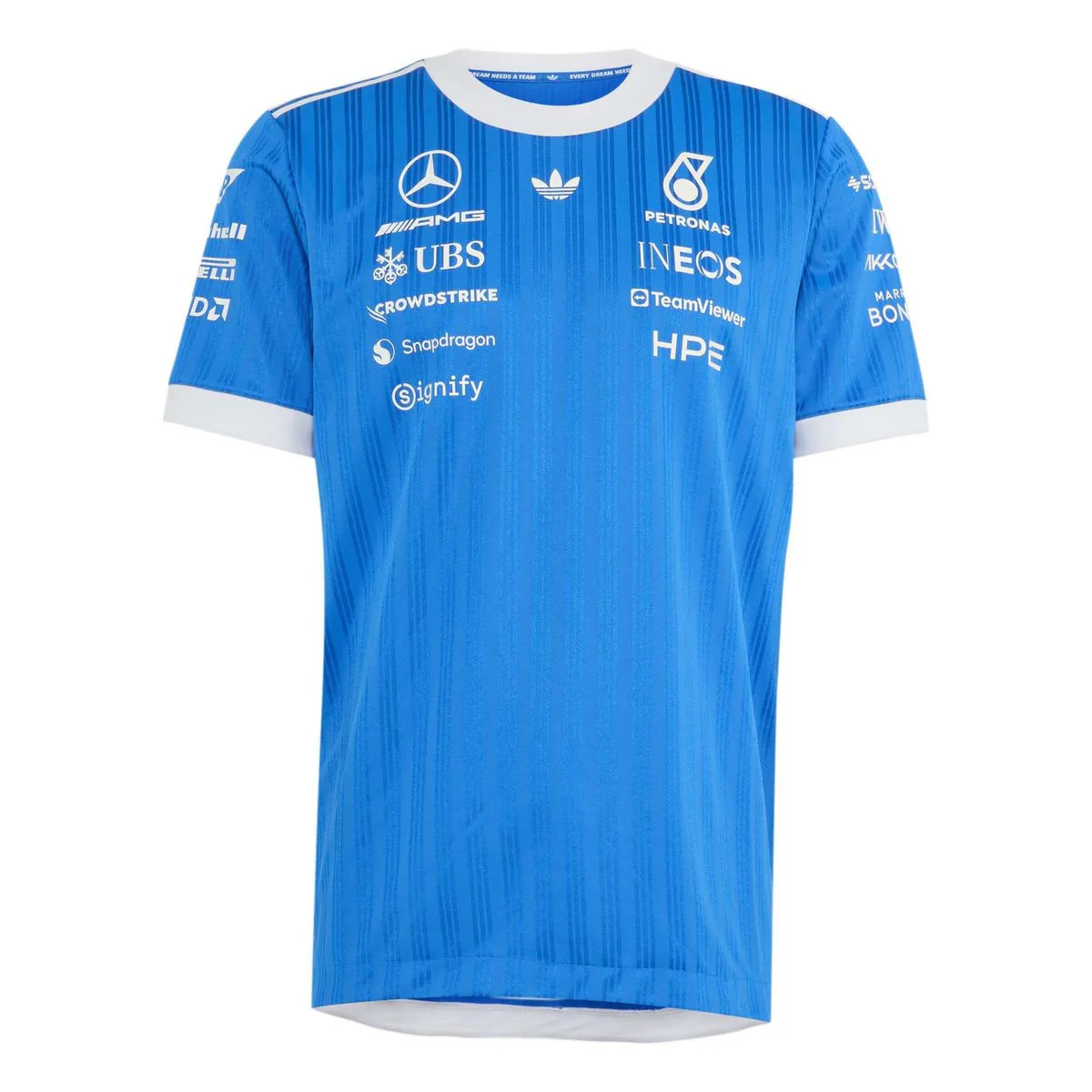 adidas Originals x Mercedes AMG Petronas Formula 1 Team Blue Wonder Driver Jersey