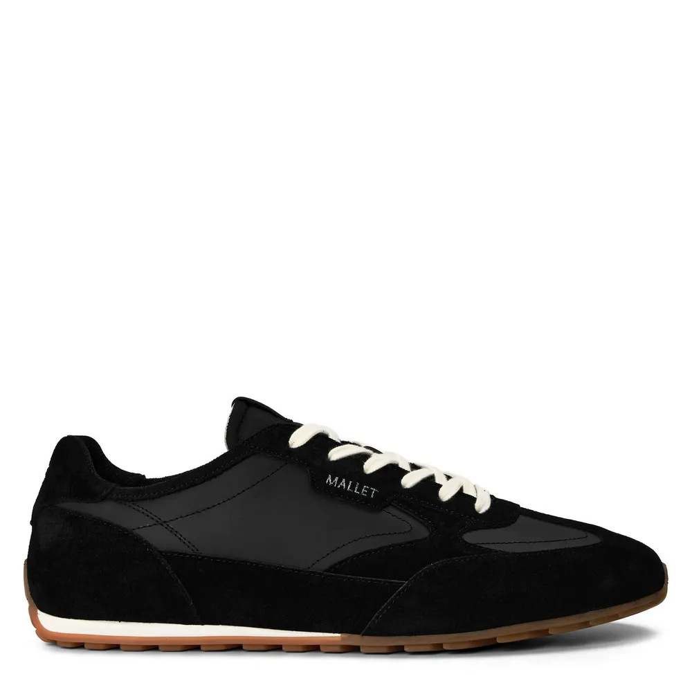 Mallet Men's Low-Top Trainers in Black Gum – Footwear