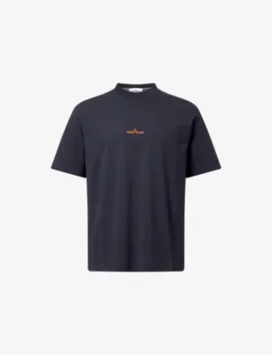 STONE ISLAND Small Central Logo Short-Sleeve Cotton-Jersey T-Shirt