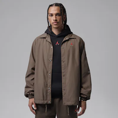 Jordan Brooklyn Men's Coaches Jacket - Palomino/White