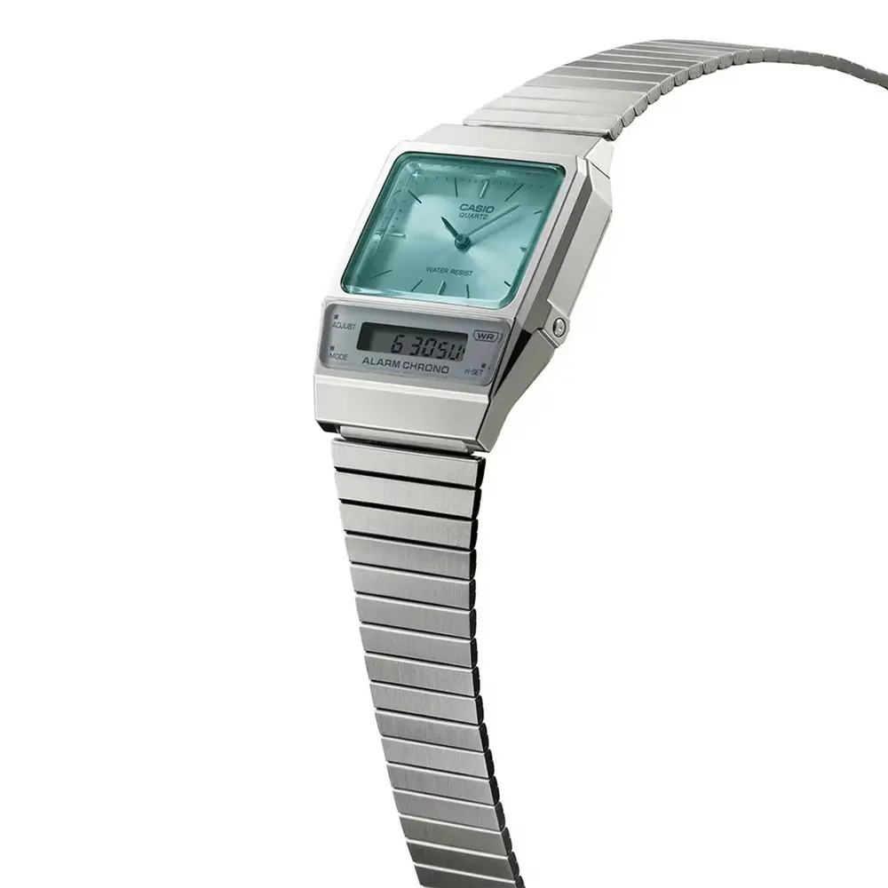 Casio Neo-Vintage Quartz Stainless Steel Digital Watch detail 3