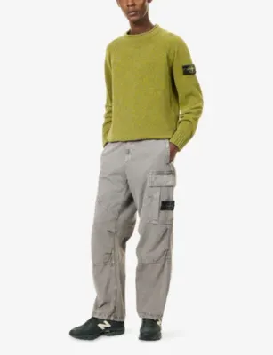 STONE ISLAND Mouliné Cotton Chenille Knit Jumper detail 2