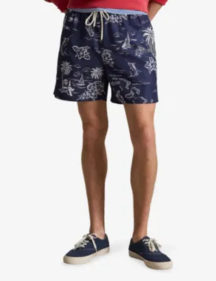 POLO RALPH LAUREN Traveller Tropical-Print Swim Shorts detail 3