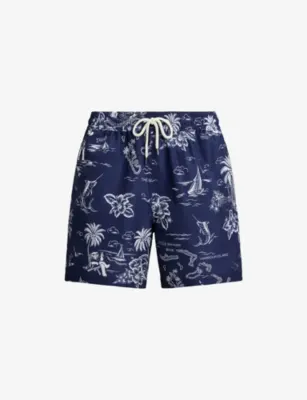 POLO RALPH LAUREN Traveller Tropical-Print Swim Shorts