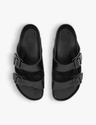 BIRKENSTOCK Arizona Double-Strap Rubber Sandals - EUR 41.5 / 7.5 UK MEN in BLACK EVA, additional product view 2