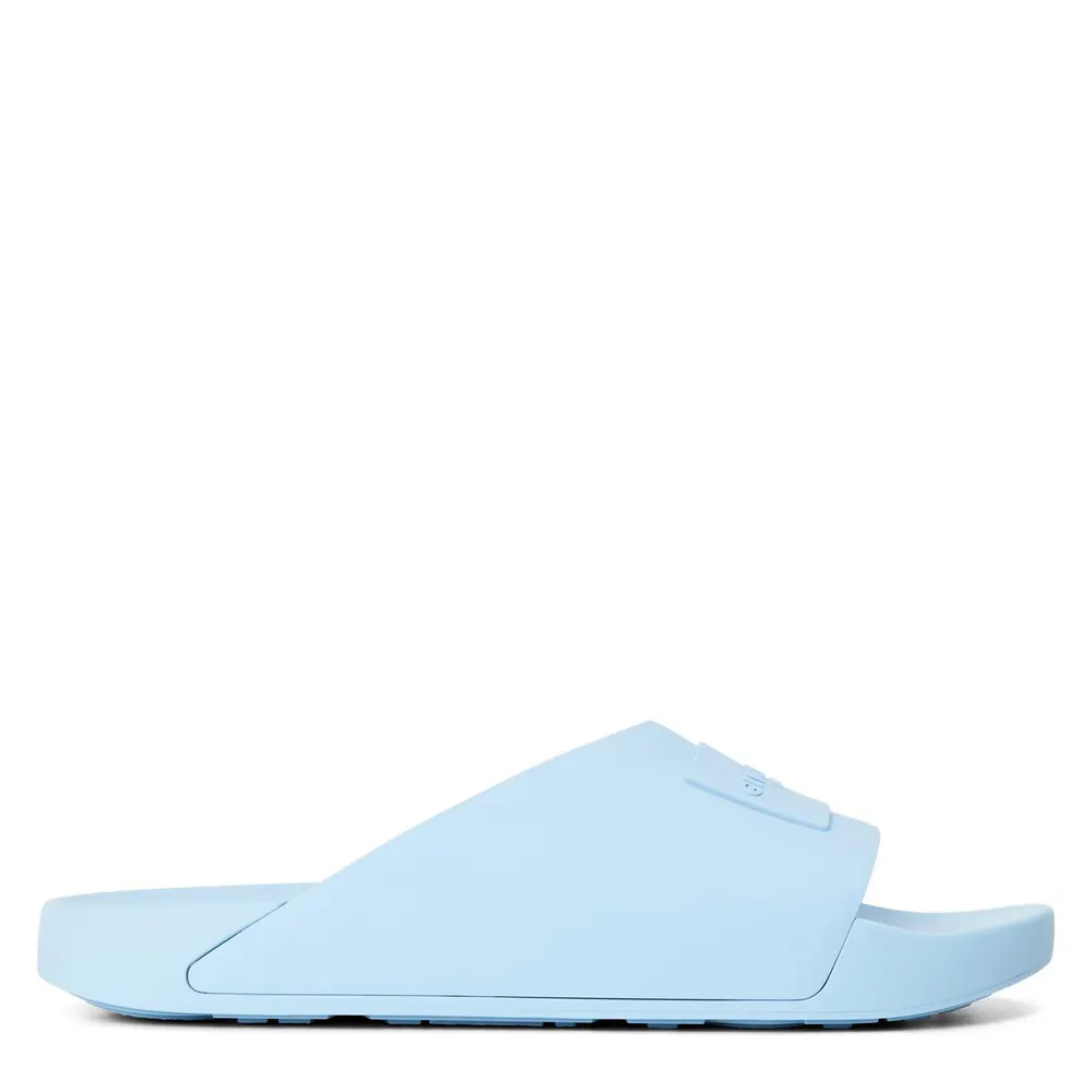 GIVENCHY Men's GIV Label Pool Sliders in Blue – Footwear
