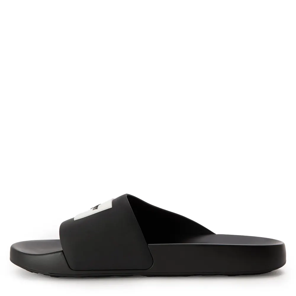 GIVENCHY Men's GIV Label Pool Sliders in Black, additional product view 2
