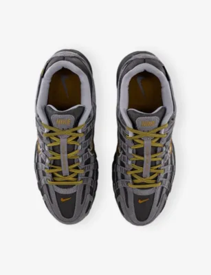 For Him P-6000 Leather and Mesh Trainers - 6 in MEDIUM ASH GOLDEN HOPS P, additional product view 2