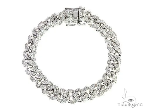 RINA - For Him FACTORY 10K White Gold Miami Cuban Diamond Bracelet 65226 in Rose Gold – Bracelet