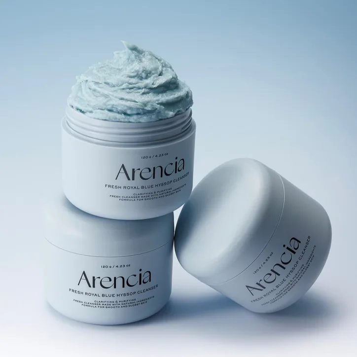 ARENCIA Fresh Blue Hyssop Mochi Cleanser 120g, additional product view 3