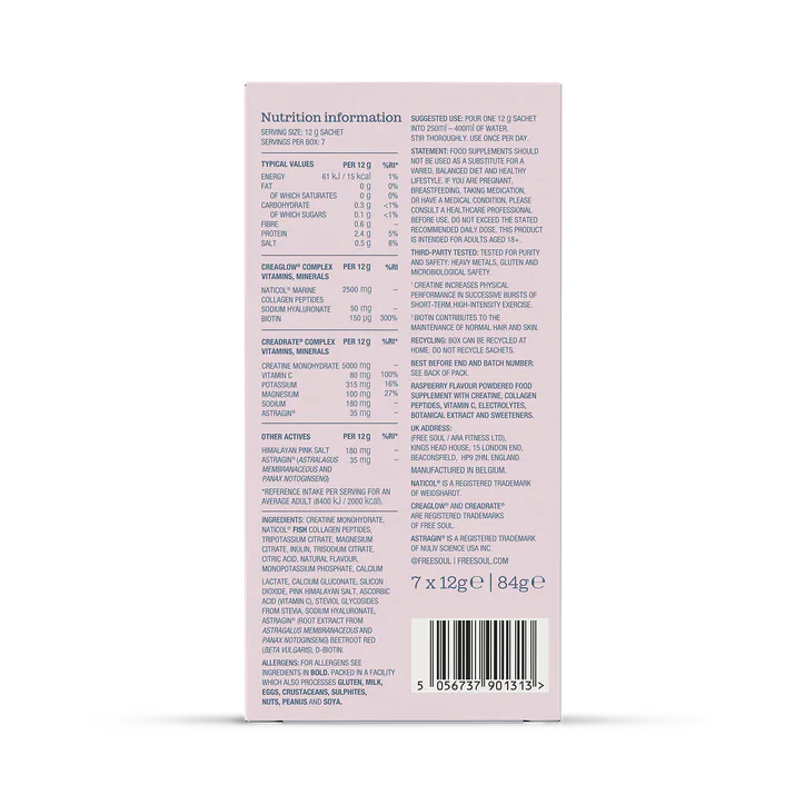 Free Soul CreaGlow Sachet Raspberry 7 Sachets detail 2