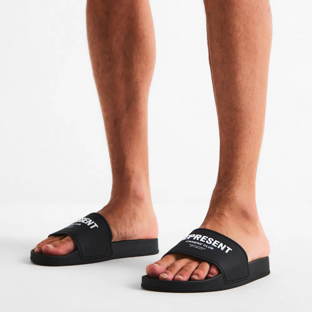 Represent Men's Pool Sliders in Black, additional product view 3