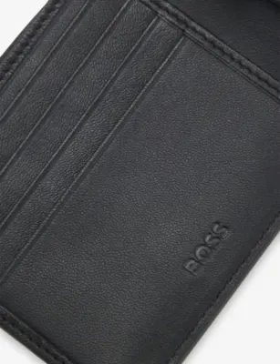 BOSS Logo-Plaque Leather Wallet detail 2