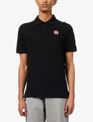 CANADA GOOSE Beckley Short-Sleeve Cotton Polo Shirt detail 3