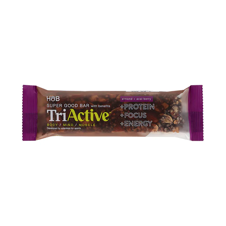 TriActive Super Good Bar Almond & Acaiberry 12 x 50g detail 2