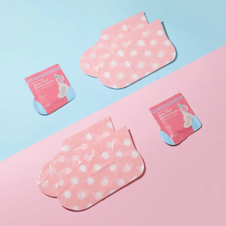 Frudia Peach Vinegar Shiny Foot Peeling Socks - 1 pair detail 2