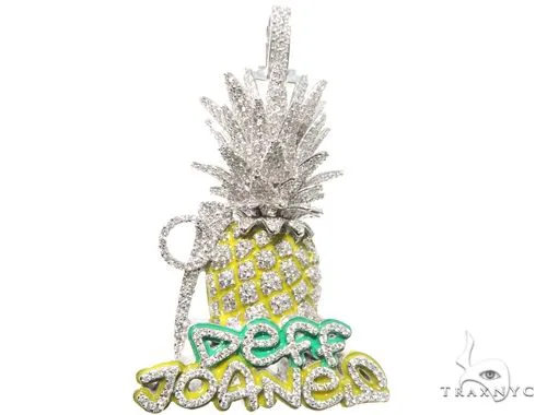 RINA - For Him CUSTOM Custom Diamond Pineapple Pendant 64108 in Rose Gold – Pendant