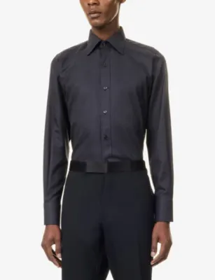 TOM FORD Slim-Fit Cotton Shirt detail 3