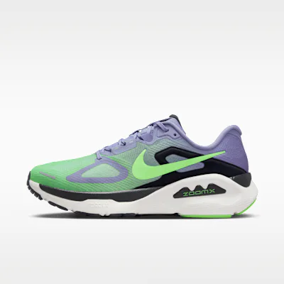 Nike Structure Plus Men's Road Running Shoes - Iron Purple/Off-Noir/Sail/Voltage Green