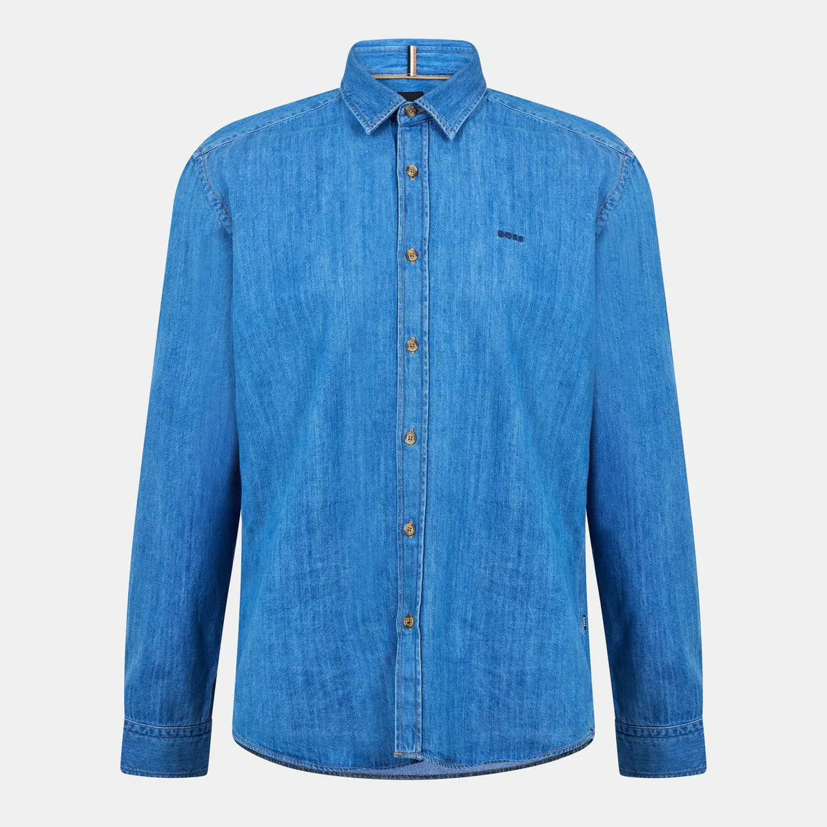 Boss Mens BOSS Long Sleeve Denim Shirt - Tailored Fit (Liam Kent)