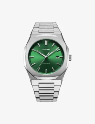 D1 MILANO D1-ATBJ12 Automatic Bracelet Stainless-Steel Automatic Watch in GREEN – Jewellery & Watches | Mens watches