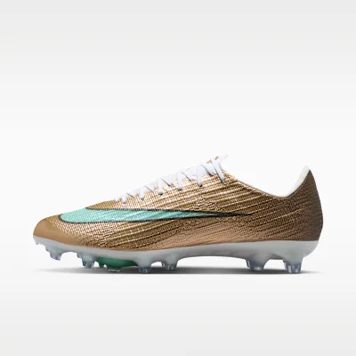 Nike Mercurial Superfly 11 Elite 'Kylian Mbappé' Artificial-Grass Low-Top Football Boots - Metallic Gold/Green Glow