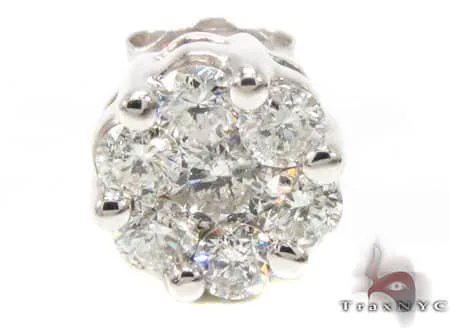 RINA - For Him FACTORY 14K White Gold Single Stud 15607 in Rose Gold – Earrings
