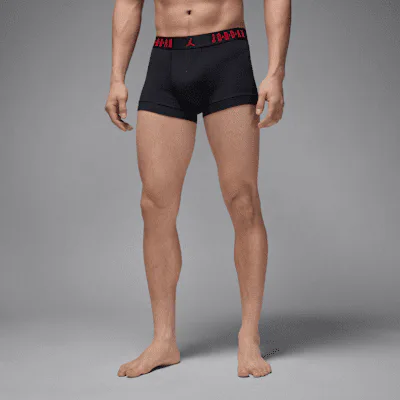 Jordan Men's Flight Cotton Boxer Briefs (3-Pack) - Black/White