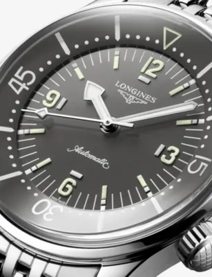 LONGINES L3.764.4.99.6 Legend Diver Stainless-Steel Automatic Watch detail 3
