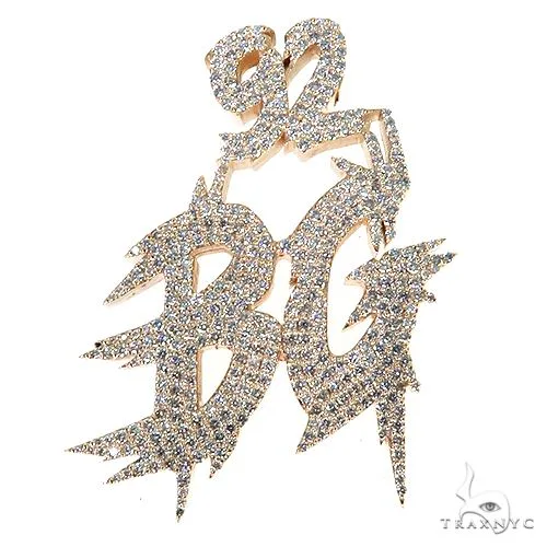 RINA - For Him CUSTOM Custom Made Diamond 'BG92' Pendant 67883 in Rose Gold – Pendant
