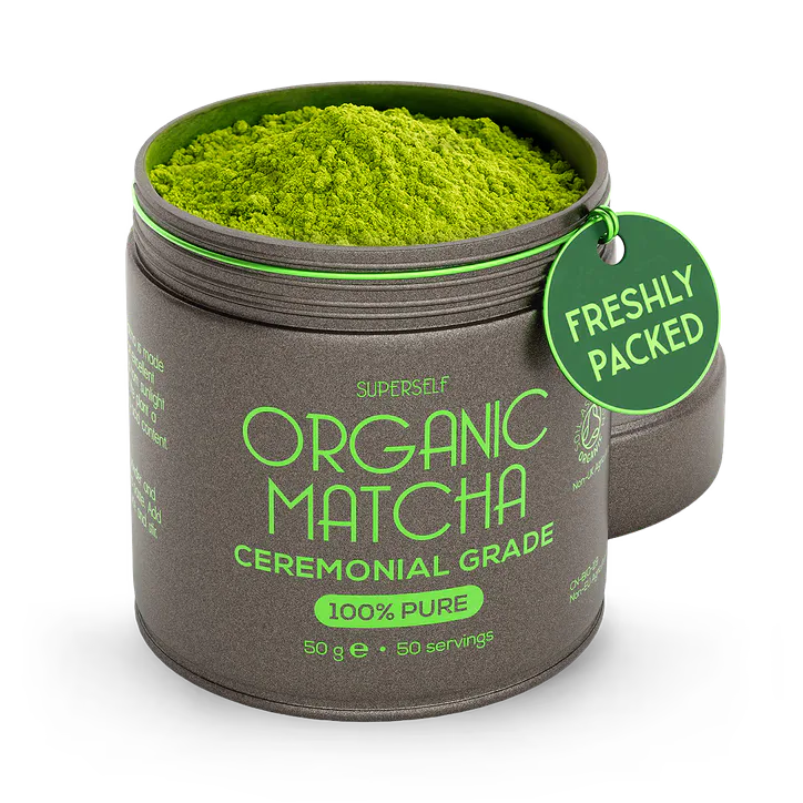 SuperSelf Organic Matcha Green Tea Powder Ceremonial Grade 50g