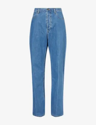 VALENTINO GARAVANI Straight-Leg Washed Denim Jeans