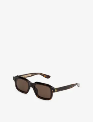 RETROSUPERFUTURE 8000 Martini Ray Rectangle-Frame Tortoiseshell Acetate Sunglasses