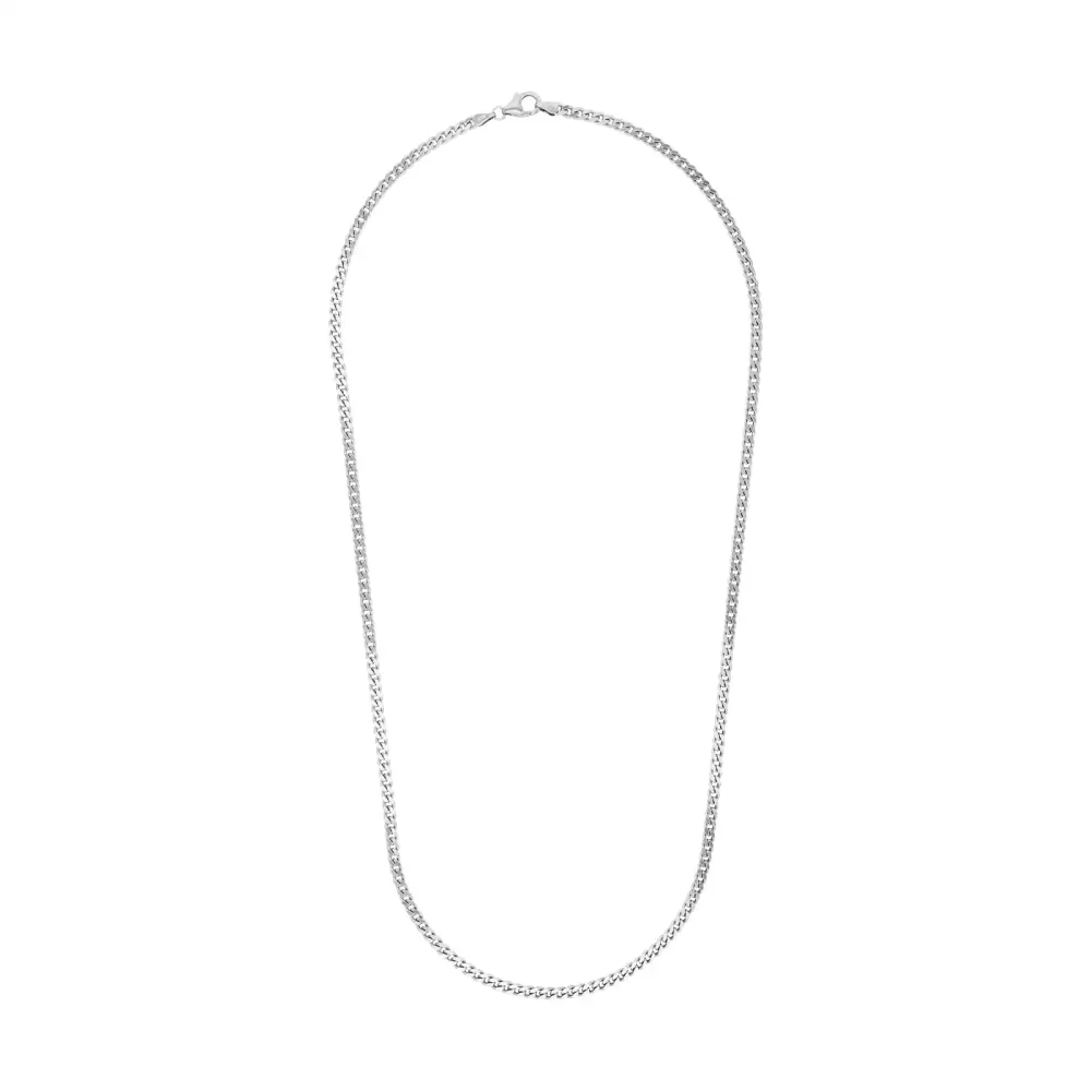 AMOR Silver Tank Chain Necklace - 55cm detail 3