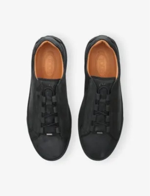 TODS Allacciata Cassetta Suede Low-Top Trainers - EUR 43 / 9 UK MEN in BLUE/DARK, additional product view 2