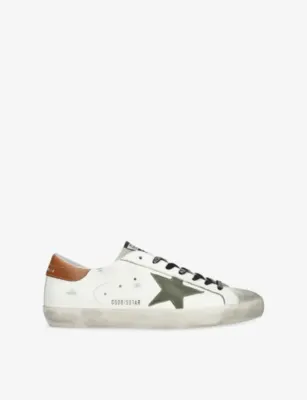 GOLDEN GOOSE Super Star 10947 Leather Trainers - EUR 44 / 10 UK MEN in WHITE/OTH – Mens | Trainers | Lace up trainers
