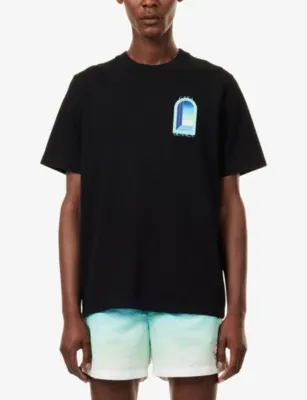 CASABLANCA Classic Arch Cotton T-Shirt detail 3