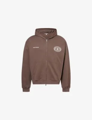 THE COUTURE CLUB Lake Como Logo-Print Cotton Hoody