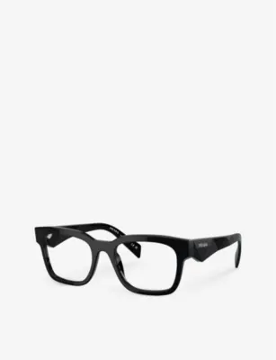 PRADA PRA10V square-frame acetate optical glasses detail 2