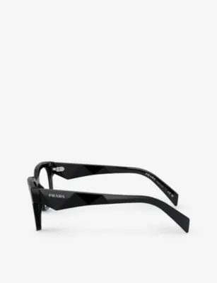 PRADA PRA10V square-frame acetate optical glasses detail 3