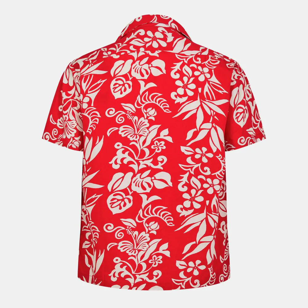 Replay Men's Hawaiian Short Sleeve Patterned Shirt detail 2