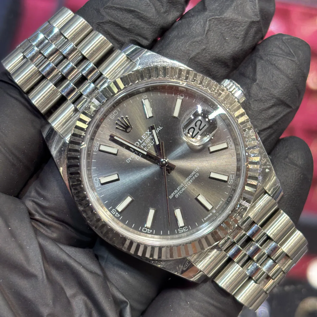 ANKUR - For Him WATCHES 2021 Rolex Datejust 41mm | Oystersteel | Rhodium Stick Dial – Watch