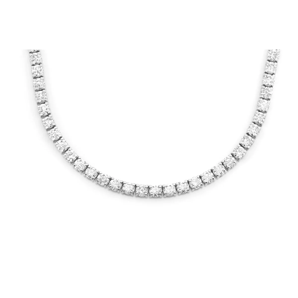 For Him Prong Diamond Tennis Necklace