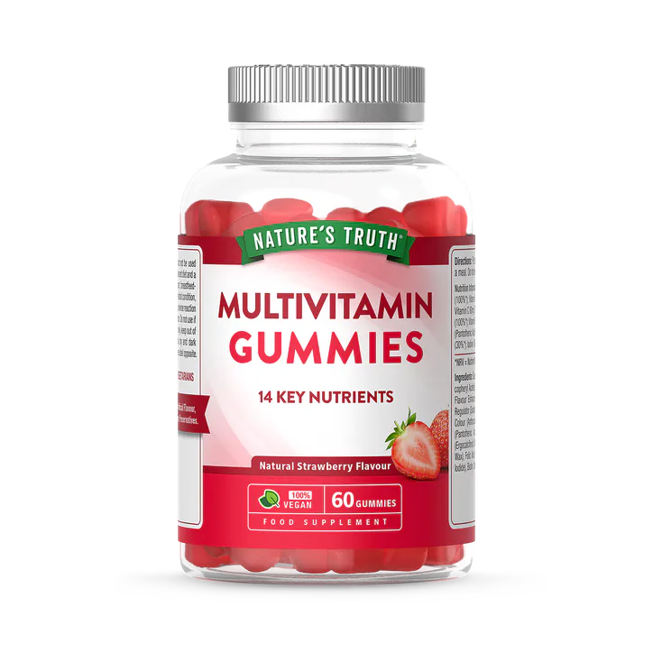 Nature's Truth Adult Multivitamin - Strawberry Flavour - 60 Vegan Gummies