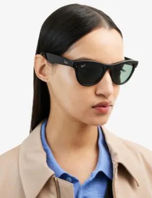RAY-BAN META RW4014 Skyler Cat-Eye Frame Injected Meta AI Glasses in BLACK, additional product view 2